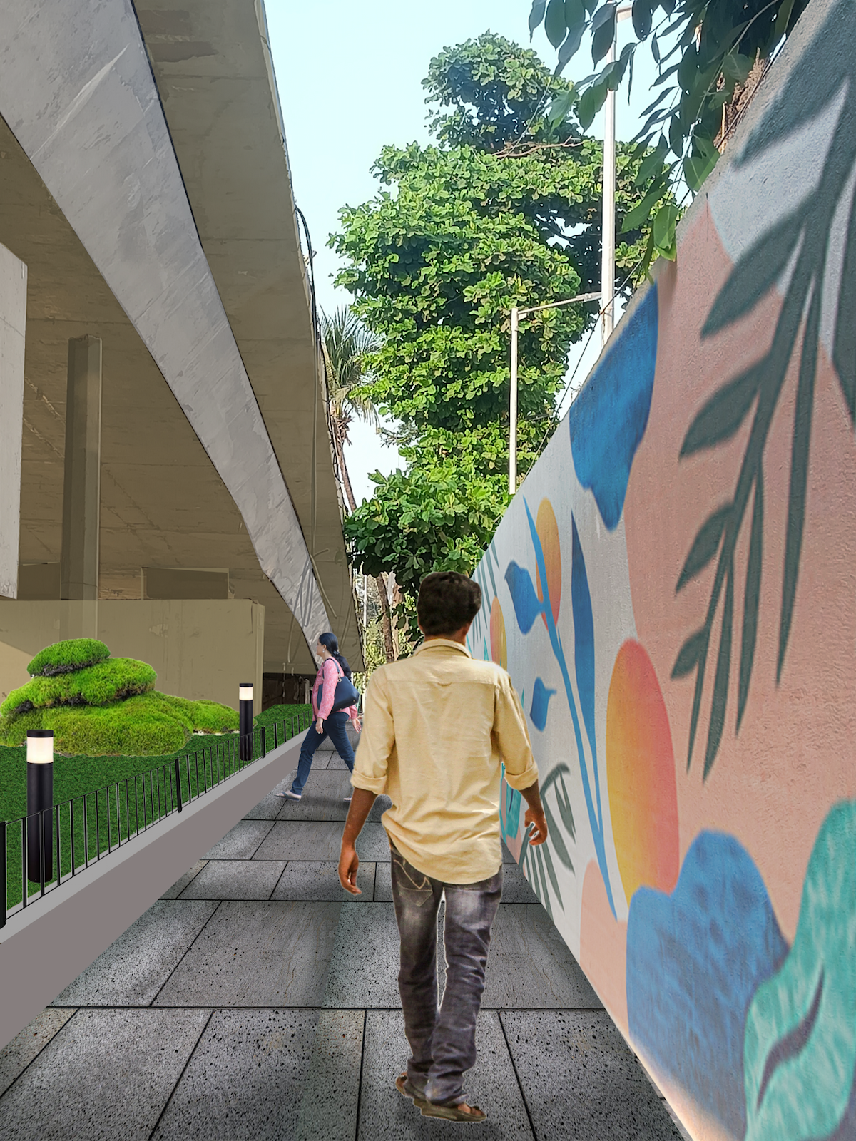 BEAUTIFICATION OF SPACES UNDER T1 FLYOVER, VILE PARLE EAST - Image 4